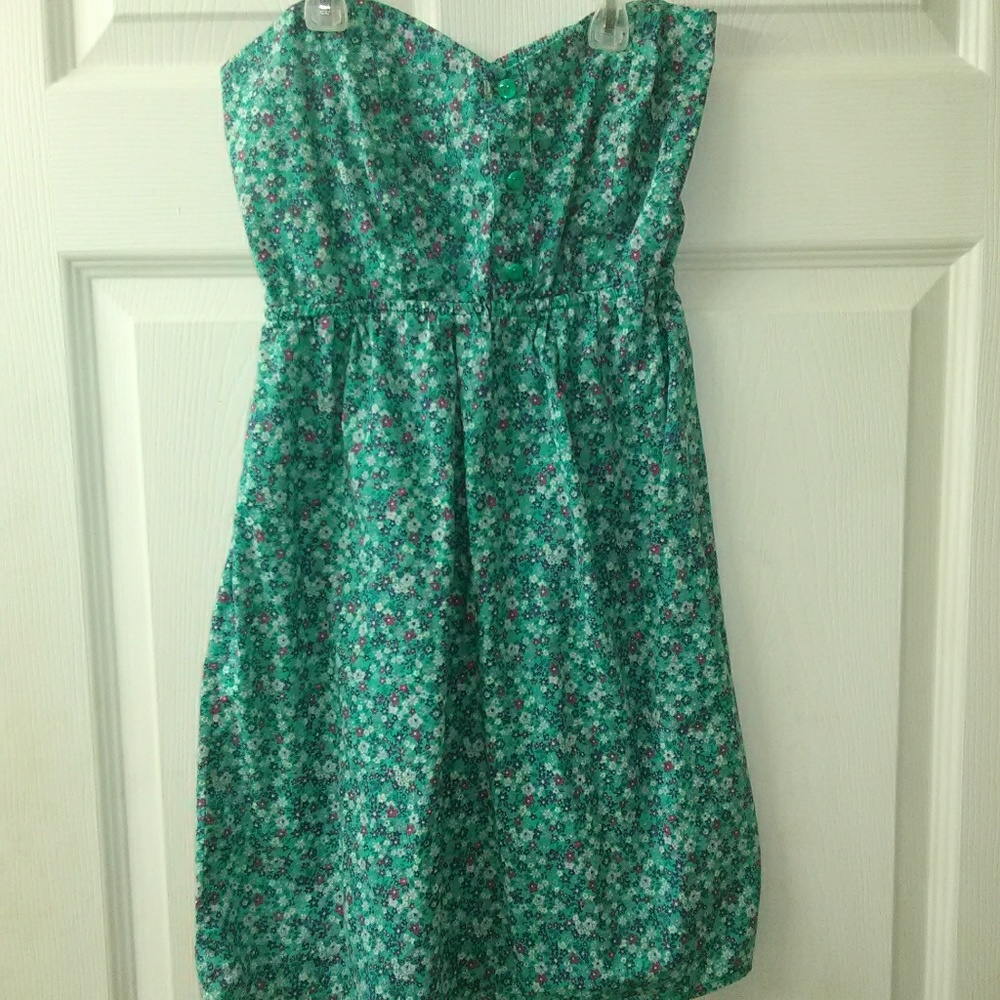 Kirra Strapless floral dress